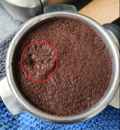 Channeling Espresso puck