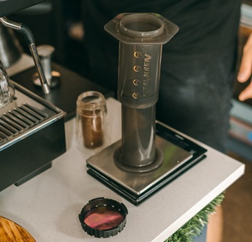 Assemble the Aeropress Upside down