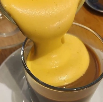 Egg Yolk in Coffee