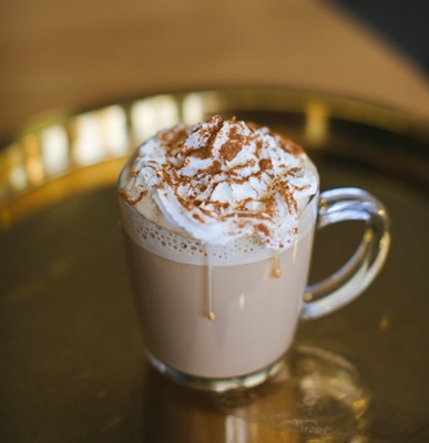 Coffee drinks with cream