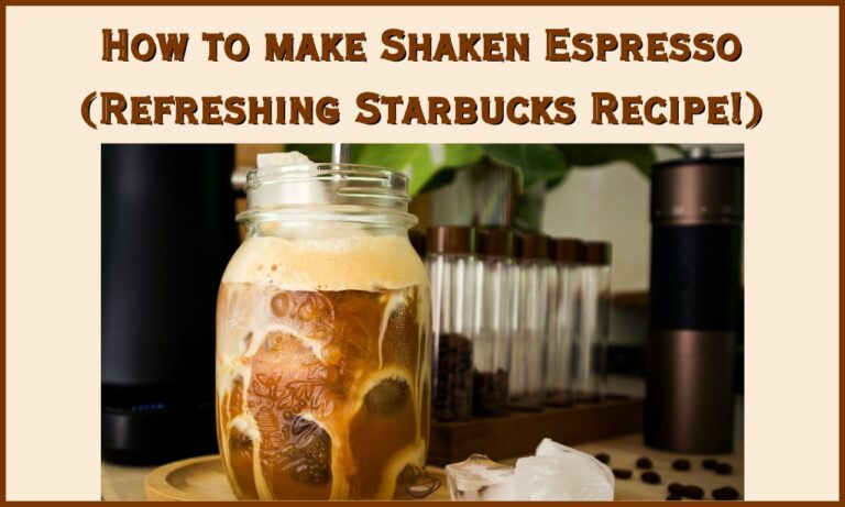 How to make Shaken Espresso