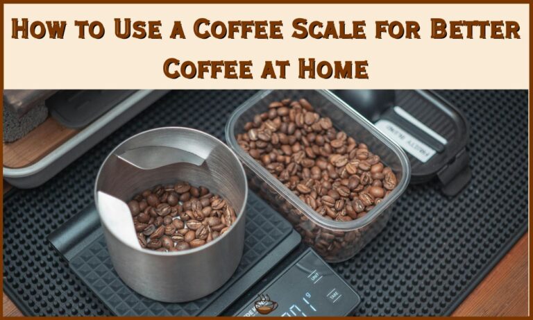 How to Use a Coffee Scale for Better Coffee at Home